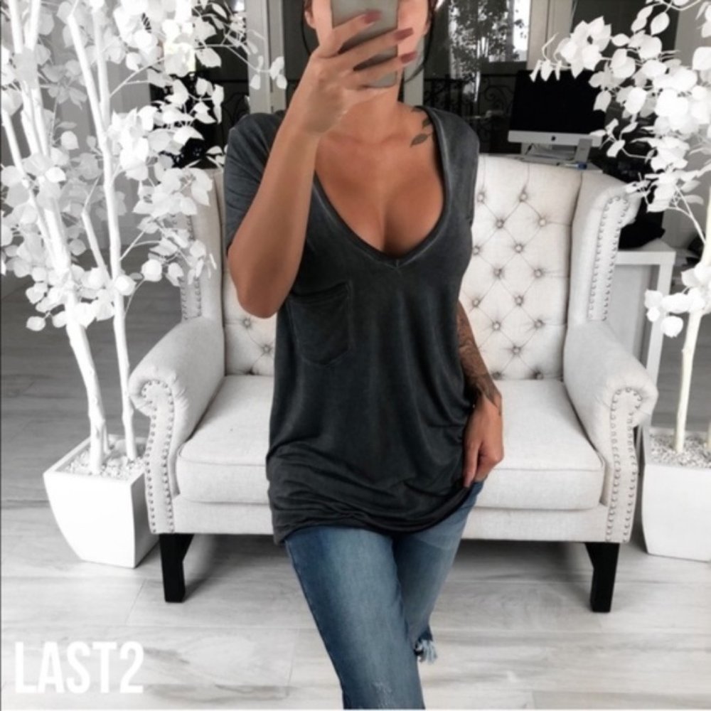 LUNA T Shirt // Charcoal
